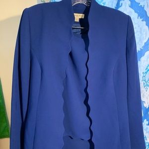 Amanda Smith Royal Blue 3pc Skirt Suit sz 8